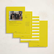 "Highlight" - Holiday Cards in Lemon by Hudson meet Rose - Back of Card Options