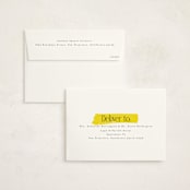 "Highlight" - Holiday Cards in Lemon by Hudson meet Rose - FREE Recipient Addressing