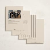 "Sincerely Thank You" - Holiday Cards in Cream by Rachel Cassel - Back of Card Options