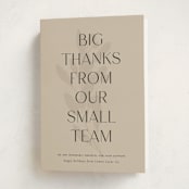"botanical big thanks" - Holiday Cards in Pudding by Sara Hicks Malone - Folded Card