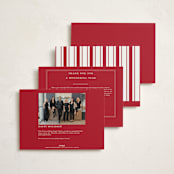 "Milano" - Holiday Cards in Santa Suit by Blustery August - Back of Card Options