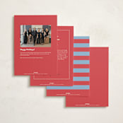 "Festive Stripes" - Holiday Cards in Stocking by Alston Foster - Back of Card Options