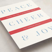 "Festive Stripes" - Holiday Cards in Stocking by Alston Foster - Detail