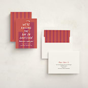 "Raising the Bar" - Holiday Cards in Berry by Louise Kay - Assembled