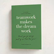"teamwork" - Holiday Cards in Grass by Sara Hicks Malone - Folded Card