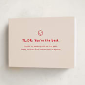 "Inbox" - Holiday Cards in Peppermint by Olivia Kanaley Inman - Folded Card