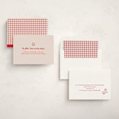 "Inbox" - Holiday Cards in Peppermint by Olivia Kanaley Inman - Assembled