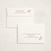 "Inbox" - Holiday Cards in Peppermint by Olivia Kanaley Inman - FREE Recipient Addressing