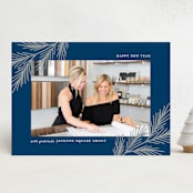 "Winter Branches" - Holiday Cards in Royal by Susan Asbill - Front