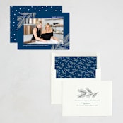 "Winter Branches" - Holiday Cards in Royal by Susan Asbill - Assembled