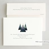 "forest snowglobe" - Holiday Cards in Midnight by Lori Wemple - FREE Recipient Addressing