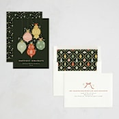 "Sparkling Ornaments" - Holiday Cards in Fir by Joanna Griffin - Assembled