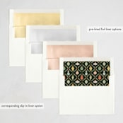 "Sparkling Ornaments" - Holiday Cards in Fir by Joanna Griffin - Envelope Liner Options