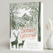 "Forest" - Holiday Cards in Pine by Jenna Holcomb - Folded Card