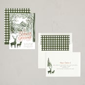 "Forest" - Holiday Cards in Pine by Jenna Holcomb - Assembled