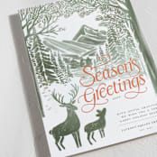 "Forest" - Holiday Cards in Pine by Jenna Holcomb - Detail