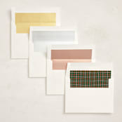 "Homes for the Holidays" - Holiday Cards in Pine by Jenna Holcomb - Envelope Liner Options
