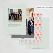 "Oh Christmas Tree" - Holiday Cards in Sage by Sherley Ferreira - Back of Card Options