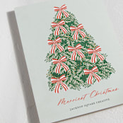 "Oh Christmas Tree" - Holiday Cards in Sage by Sherley Ferreira - Detail