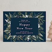"Holiday Botanical" - Holiday Cards in Blue Spruce by Susan Moyal - Front