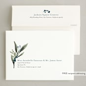 "Holiday Botanical" - Holiday Cards in Winter Berry by Susan Moyal - FREE Recipient Addressing