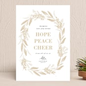 "frosted wreath" - Holiday Cards in Sand by Oma N. Ramkhelawan - Front