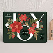 "Winter Joy" - Holiday Cards in Emerald by Michelle Taylor - Front