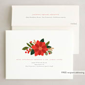 "Winter Joy" - Holiday Cards in Emerald by Michelle Taylor - FREE Recipient Addressing