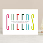 "Bold Cheer" - Holiday Cards in Candy by Mansi Verma - Front
