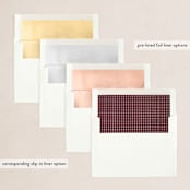 "Textured Wreath" - Holiday Cards in Cranberry by Ally Madison - Envelope Liners