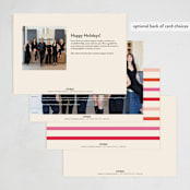 "Bold New Year" - Holiday Cards in Santa Suit by Gwen Bedat - Back of Card Options