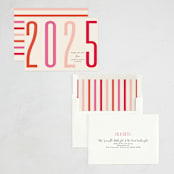 "Bold New Year" - Holiday Cards in Santa Suit by Gwen Bedat - Assembled