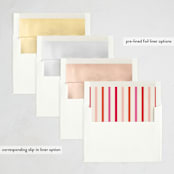 "Bold New Year" - Holiday Cards in Santa Suit by Gwen Bedat - Envelope Liner Options