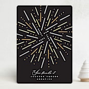 "Fireworks" - Holiday Cards in Midnight by Owl and Toad - Front