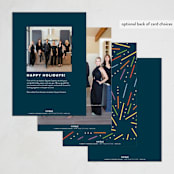 "Fireworks" - Holiday Cards in Rainbow by Owl and Toad - Back of Card Options