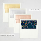 "Fireworks" - Holiday Cards in Rainbow by Owl and Toad - Envelope Liner Options
