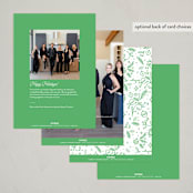 "In The Green" - Holiday Cards in Pine by Stephanie Hawkes - Back of Card