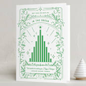 "In The Green" - Holiday Cards in Pine by Stephanie Hawkes - Folded Card