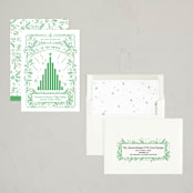 "In The Green" - Holiday Cards in Pine by Stephanie Hawkes - Assembled
