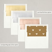 "Watercolor Bow" - Holiday Cards in Charcoal by Cindy Reynolds - Envelope Liners