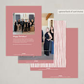 "A Door" - Holiday Cards in Holly Berry by Jenna Holcomb - Back of Card Options
