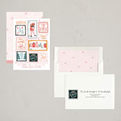 "Joyful holiday stamps" - Holiday Cards in Rosy Cheeks by Another Please - Assembled