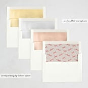 "Vintage Note" - Holiday Cards in Winter Rose by Maja Cunningham - Envelope Liner Options
