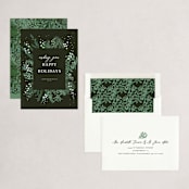 "wishing happy holidays" - Holiday Cards in Snow by frances mathys - Assembled