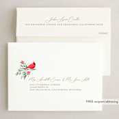 "Birds of a Feather" - Holiday Cards in Raven by Paper Sun Studio - FREE Recipient Addressing