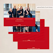 "Nice List Approved" - Holiday Cards in Ruby by Hudson meet Rose - Back of Card Options