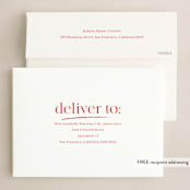 "Nice List Approved" - Holiday Cards in Ruby by Hudson meet Rose - FREE Recipient Addressing