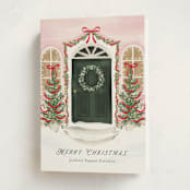 "La Porta" - Holiday Cards in Rosy Cheeks by Petra Kern - Folded Card