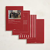 "Florale" - Holiday Cards in Poinsettia by Erin L. Wilson - Back of Card Options