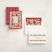 "Florale" - Holiday Cards in Poinsettia by Erin L. Wilson - Assembled